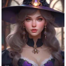 beautiful witch girl in lolitafashion dress, mystical, character, closeup headshot, in the style of artgerm, artstation, wlop, alexis franklin, cgsociety, 8 k resolution, detailed