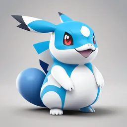 a blue and white pokemon pokemon character